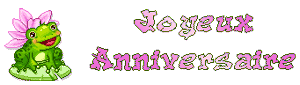 Gif animé joyeux anniversaire grenouille